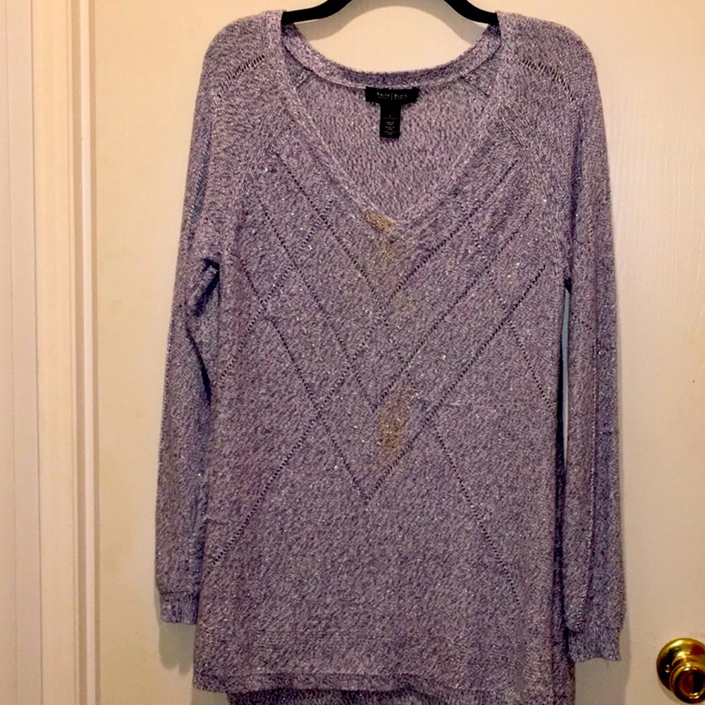 SWEATER WEIGHT YEAR ROUND ICE BLUE W/SILVER WH/BM